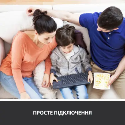 Клавиатура беспроводная Logitech K400 Plus Black (920-007145)