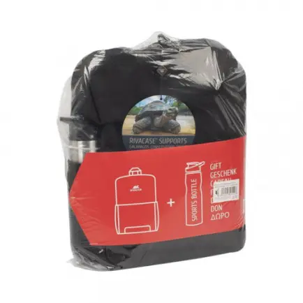 Рюкзак Rivacase 7761 15.6" Khaki + спортивная бутылка 750 ml