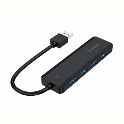 USB-хаб Gembird 4 ports USB 3.1 Black (UHB-U3P4P-02)