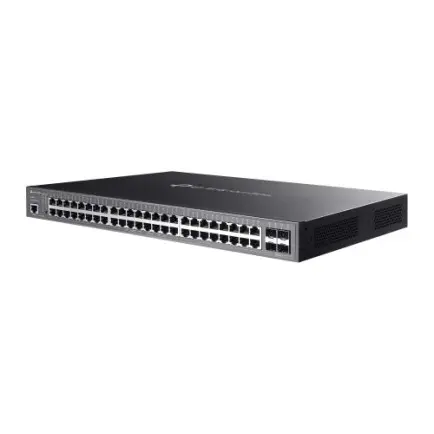 Коммутатор TP-Link Omada SG3452P (48xGE POE af/at, 4xSFP, L2+, max POE 384W,  web, CLI, SNMP, RM)