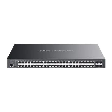 Коммутатор TP-Link Omada SG3452P (48xGE POE af/at, 4xSFP, L2+, max POE 384W,  web, CLI, SNMP, RM)