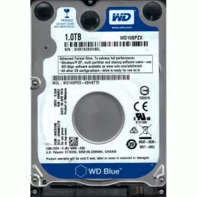 Накопичувач HDD 2.5" SATA 1.0TB WD Blue 5400rpm 128MB (WD10SPZX)