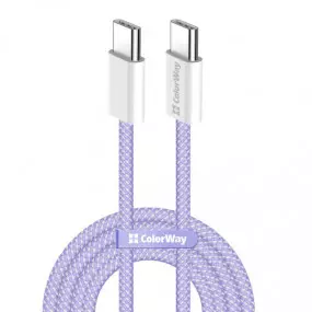 Кабель ColorWay USB Type-C + USB Type-C (M/M)