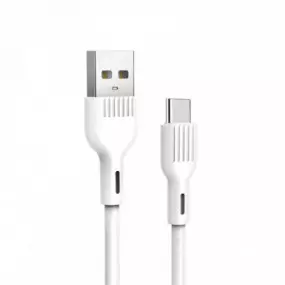Кабель SkyDolphin S03T USB - Type-C 1м, White (USB-000419)