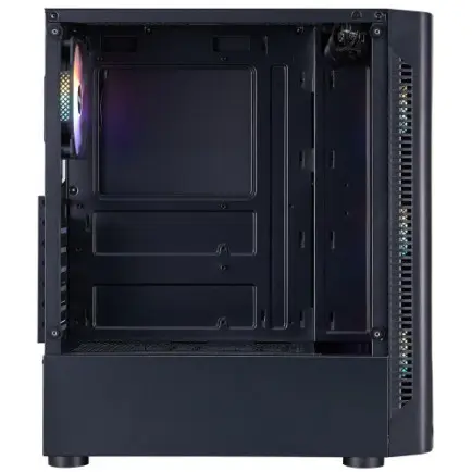 Корпус 1stPlayer D4-BK-4F1 Black без БП