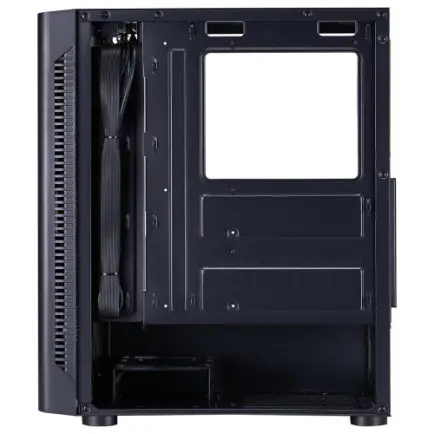 Корпус 1stPlayer D4-BK-4F1 Black без БП