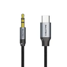 Кабель Cabletime USB Type-C - Audio 3.5 мм (M/M)