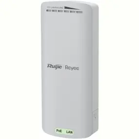 Точка доступа Ruijie Reyee RG-EST100-E комплект из 2 шт (WiFi bridge, 2,4Ghz, 300Mbps, 2xFE PoE, IP55, 2x2, CCTV, направл ант: 70°, 8dBi, 1xDC 12V, Ruijie Cloud)