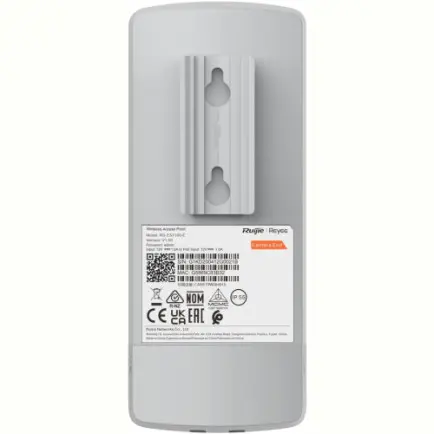 Точка доступа Ruijie Reyee RG-EST100-E комплект из 2 шт (WiFi bridge, 2,4Ghz, 300Mbps, 2xFE PoE, IP55, 2x2, CCTV, направл ант: 70°, 8dBi, 1xDC 12V, Ruijie Cloud)