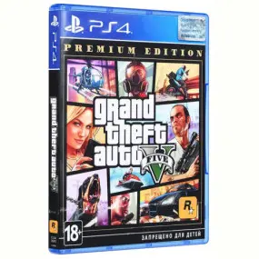 Гра Grand Theft Auto V Premium Edition для Sony PlayStation 4, Blu-ray (5026555424271)