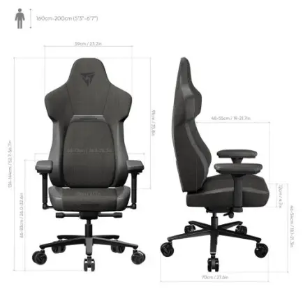 Кресло для геймеров TX3 Core Loft Black (TEGC-2056101.11)