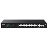 Коммутатор Tenda TEG2228P-24-410W (26xGE LAN, 2xGE SFP, 24xPoE, Cloud Managed, s..