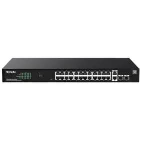 Коммутатор Tenda TEG2228P-24-410W (26xGE LAN, 2xGE SFP, 24xPoE, Cloud Managed, steel case)