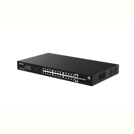 Коммутатор Tenda TEG2228P-24-410W (26xGE LAN, 2xGE SFP, 24xPoE, Cloud Managed, steel case)