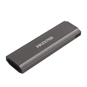 Внешний карман Maxxter M.2 NVMe PCIe, USB 3.1 Type-C Gen2, Metal, Black (EHDE-2280S-02)