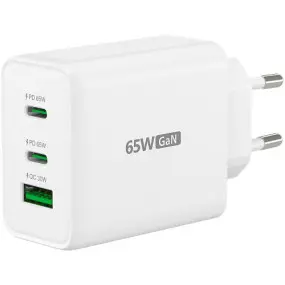 Сетевое зарядное устройство J5create GaN USB-C 65W White (JUP3365E-EN)