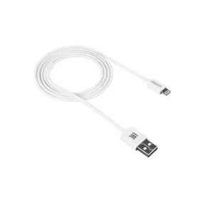 Кабель Canyon USB - Lightning 1м, White (CNE-CFI1W)