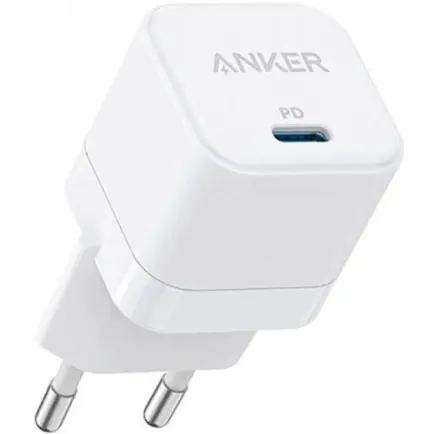Сетевое зарядное устройство Anker PowerPort III White, 20W USB Type-C (A2149G21)
