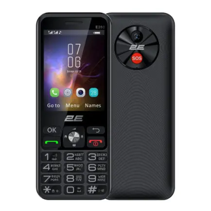 Мобильный телефон 2E E280 2025 Dual Sim Black + батарея (794300868957)