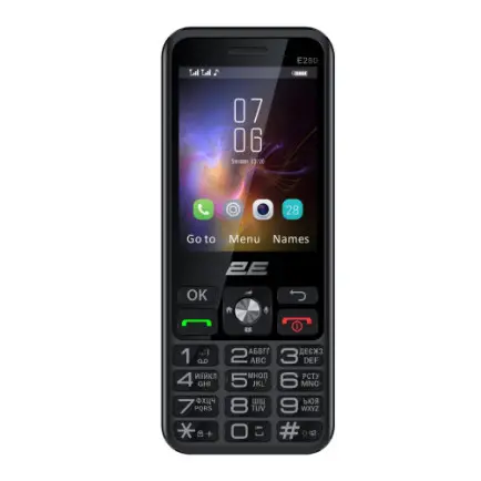 Мобильный телефон 2E E280 2025 Dual Sim Black + батарея (794300868957)