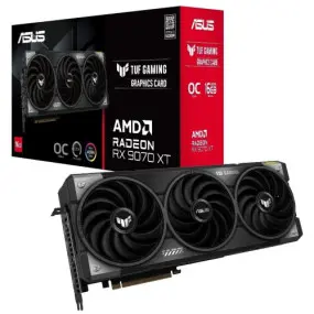 Видеокарта AMD Radeon RX 9070 XT 16GB GDDR6 TUF Gaming OC Asus (TUF-RX9070XT-O16G-GAMING)