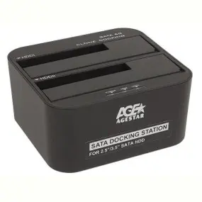 Док-станция AgeStar 3UBT6-6G для 2.5"/3.5" SATA HDD или SSD USB3.0 Black