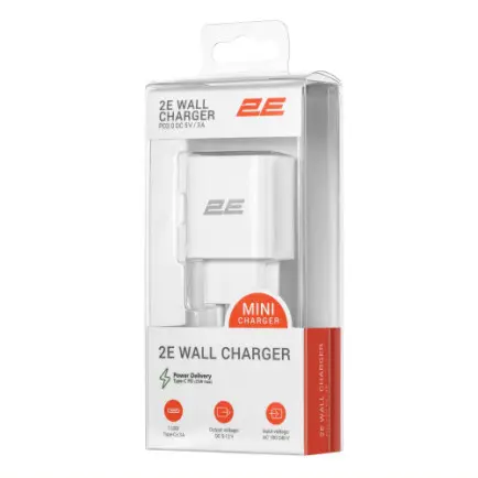 Сетевое зарядное устройство 2E (1USB 3A)