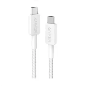 Кабель Anker 322 USB-C - USB-C 0.9 м, White (A81F5H21/A81F5G21)
