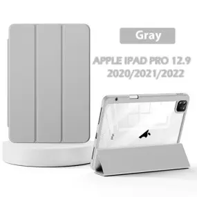 Чeхол-книжка BeCover Soft Edge TPU с креплением Apple Pencil для Apple iPad Pro 12.9 2020/2021/2022 Gray (711709)