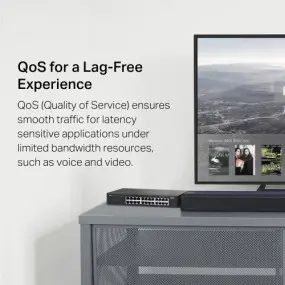 Коммутатор TP-Link LS1024G (24xGE, fanless, RM)