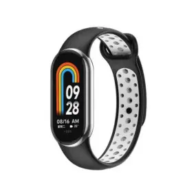 Ремешок BeCover Vents Style для Xiaomi Mi Smart Band 9 Black White (711985)