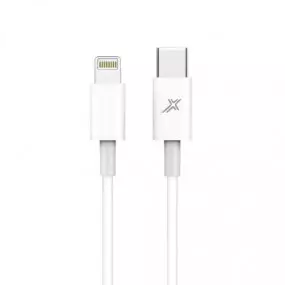 Кабель Grand-X Lightning - USB Type-C 12W, 1м, White (CL-03W)