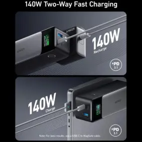 Универсальная мобильная батарея Anker PowerCore 737 GaNPrime 24000 mAh 140W Black (A1289011)