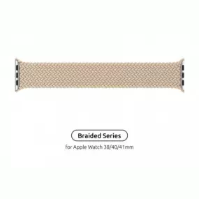 Ремешок Armorstandart Braided Solo Loop для Apple Watch 38mm/40mm/41mm Beige Size 2 (120 mm)