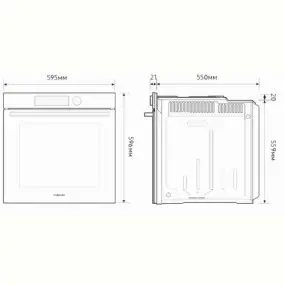 Духова шафа Samsung NV7B4445UAS/WT