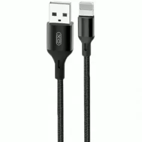 Кабель XO NB143 USB-Lightning 2.1A 1м Black (XO-NB143i1-BK)