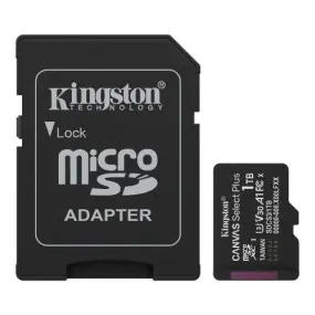 Карта пам`яті MicroSDXC 1TB UHS-I Class 10 Kingston Canvas Select Plus R150MB/s + SD адаптер (SDCS3/1TB)