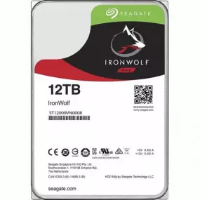 Накопитель HDD SATA 12.0TB Seagate IronWolf NAS 7200rpm 256MB (ST12000VN0008)