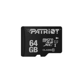 Карта памяти MicroSDXC 64GB UHS-I Class 10 Patriot LX + SD-adapter (PSF64GMCSDXC10)