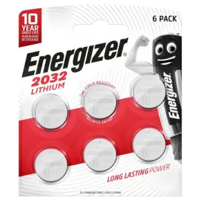 Батарейка Energizer 2032 Lithium, CR2032 BL 6шт