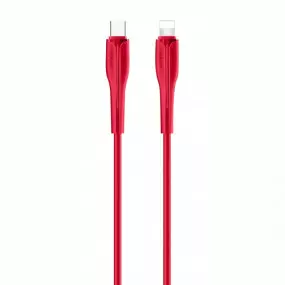 Кабель Usams US-SJ405 USB Type-C - Lightning, 1 м, Red (SJ405USB03)