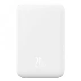 Універсальна мобільна батарея Baseus Magnetic Mini 5000mAh, 20W White (P10022107223-00)