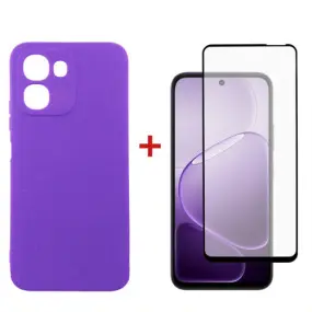 Чeхол-накладка Dengos Carbon для Oppo A6x Violet (DG-KM-193)