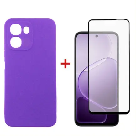 Чохол-накладка Dengos Carbon для Oppo A6x Violet (DG-KM-193)