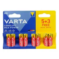 Батарейка Varta Longlife Max Power AAA/LR03 BL  8(5+3)