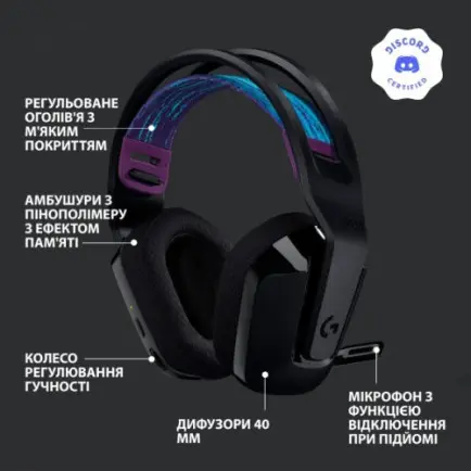 Гарнитура Logitech G535 Console Black (981-002219)