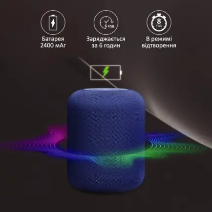 Акустическая система Promate Boom-10 W Blue (boom-10.blue)