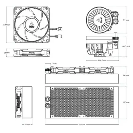 Система водяного охолодження Arctic Liquid Freezer III Pro 240 Black (ACFRE00178A)