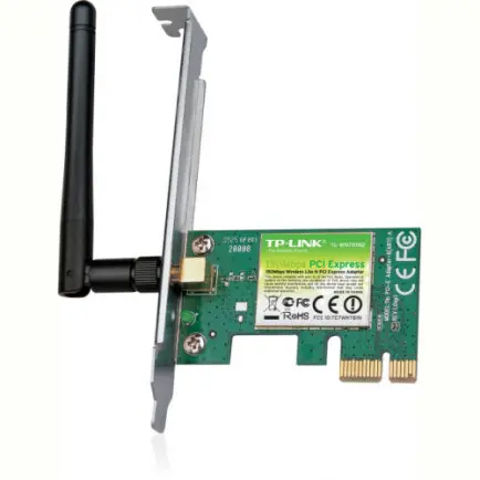 Беспроводной адаптер TP-Link TL-WN781ND (150Mbps, PCI-E, 1 съемная антенна)