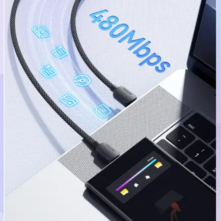 Кабель Essager Breeze USB Type-C - USB Type-C (M/M)